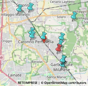 Mappa Piazza cardinal ferrari, 21042 Caronno Pertusella VA, Italia (2.01417)
