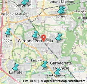 Mappa Piazza cardinal ferrari, 21042 Caronno Pertusella VA, Italia (2.88727)