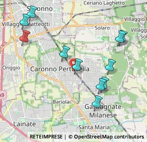 Mappa Piazza cardinal ferrari, 21042 Caronno Pertusella VA, Italia (2.19455)