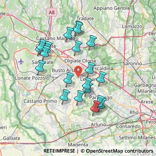 Mappa Via dei Salici, 20025 Legnano MI, Italia (7.0685)