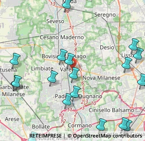 Mappa 20039 Varedo MB, Italia (5.867)
