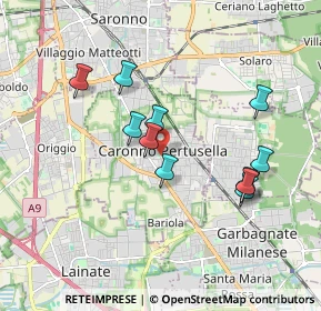 Mappa Via Martiri di Via Fani, 21042 Caronno Pertusella VA, Italia (1.66273)