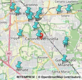 Mappa Via Martiri di Via Fani, 21042 Caronno Pertusella VA, Italia (2.41)