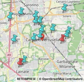 Mappa Via Martiri di Via Fani, 21042 Caronno Pertusella VA, Italia (2.05188)