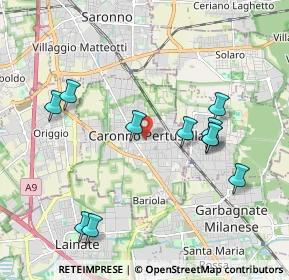 Mappa Via Martiri di Via Fani, 21042 Caronno Pertusella VA, Italia (2.04455)