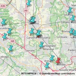 Mappa Via Martiri di Via Fani, 21042 Caronno Pertusella VA, Italia (5.469)