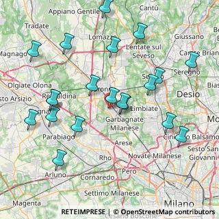 Mappa Via Martiri di Via Fani, 21042 Caronno Pertusella VA, Italia (8.852)