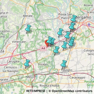 Mappa E64, 20056 Grezzago MI, Italia (7.41429)