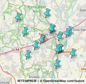 Mappa E64, 20056 Grezzago MI, Italia (3.62438)