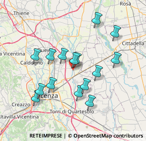 Mappa 36050 Bolzano Vicentino VI, Italia (6.75533)