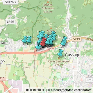 Mappa Via Cava, 25064 Gussago BS, Italia (0.35769)