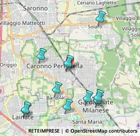 Mappa Via Monte Bianco, 21042 Caronno Pertusella VA, Italia (2.21455)