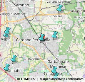 Mappa Via Monte Bianco, 21042 Caronno Pertusella VA, Italia (2.73091)