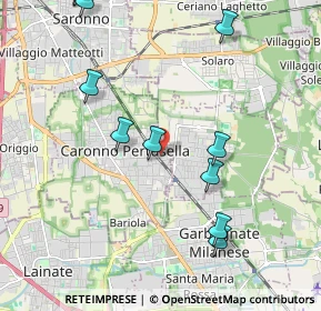 Mappa Via Monte Bianco, 21042 Caronno Pertusella VA, Italia (2.43273)