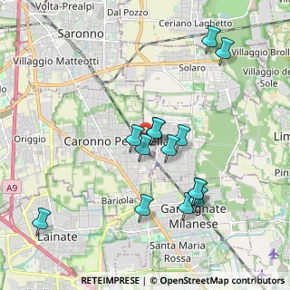 Mappa Via Monte Bianco, 21042 Caronno Pertusella VA, Italia (1.83643)