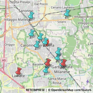 Mappa Via Monte Bianco, 21042 Caronno Pertusella VA, Italia (2.01286)