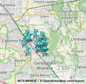 Mappa Via Suor Innocente Lazzarotto, 20031 Cesate MI, Italia (1.09438)