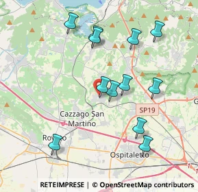 Mappa Via Gasparo da Salò, 25046 Cazzago San Martino BS, Italia (3.86583)