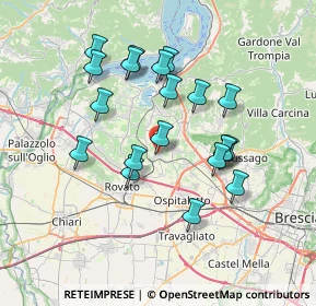 Mappa Via Gasparo da Salò, 25046 Cazzago San Martino BS, Italia (6.5935)