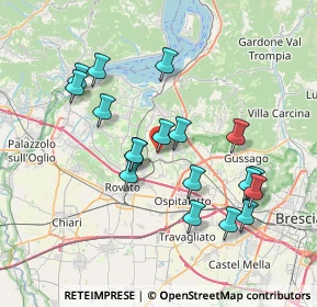 Mappa Via Gasparo da Salò, 25046 Cazzago San Martino BS, Italia (7.10111)