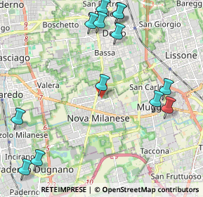 Mappa Via Daniele Manin, 20834 Nova Milanese MB, Italia (2.64077)