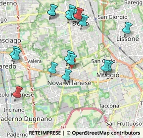 Mappa Via Daniele Manin, 20834 Nova Milanese MB, Italia (2.20235)