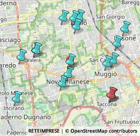 Mappa Via Daniele Manin, 20834 Nova Milanese MB, Italia (2.265)