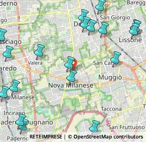 Mappa Via Daniele Manin, 20834 Nova Milanese MB, Italia (2.93421)