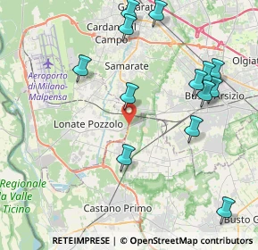 Mappa SP 341, 21015 Lonate Pozzolo VA, Italia (4.62692)