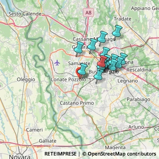 Mappa SP 341, 21015 Lonate Pozzolo VA, Italia (5.90438)