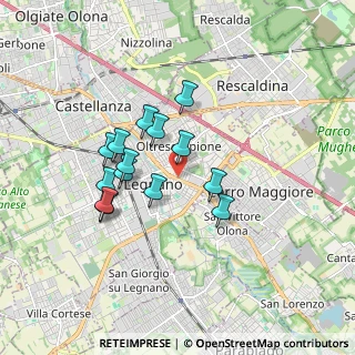 Mappa Via Giovanni Bonvicino, 20025 Legnano MI, Italia (1.425)