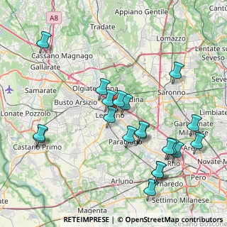 Mappa Via Giovanni Bonvicino, 20025 Legnano MI, Italia (8.654)