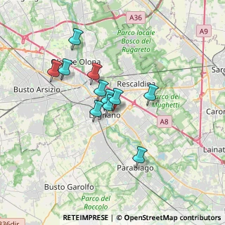 Mappa Via Giovanni Bonvicino, 20025 Legnano MI, Italia (2.70545)