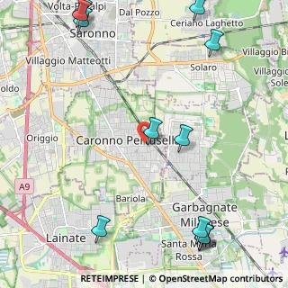 Mappa Via Alessandro Volta, 21042 Caronno Pertusella VA, Italia (3.12583)