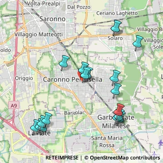 Mappa Via Alessandro Volta, 21042 Caronno Pertusella VA, Italia (2.40778)