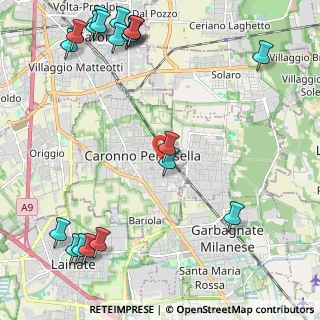 Mappa Via Alessandro Volta, 21042 Caronno Pertusella VA, Italia (3.092)