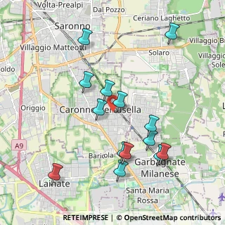 Mappa Via Alessandro Volta, 21042 Caronno Pertusella VA, Italia (1.99429)