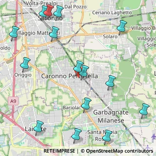 Mappa Via Alessandro Volta, 21042 Caronno Pertusella VA, Italia (2.88733)