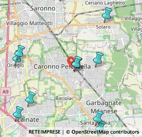 Mappa Via Alessandro Volta, 21042 Caronno Pertusella VA, Italia (2.67545)
