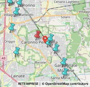 Mappa Via Alessandro Volta, 21042 Caronno Pertusella VA, Italia (2.74)
