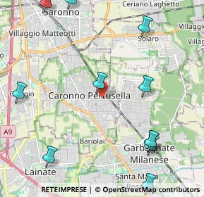 Mappa Via Alessandro Volta, 21042 Caronno Pertusella VA, Italia (3.06231)