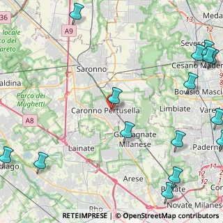 Mappa Via Alessandro Volta, 21042 Caronno Pertusella VA, Italia (6.83133)