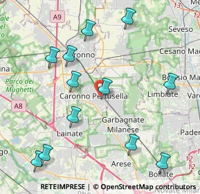 Mappa Via Alessandro Volta, 21042 Caronno Pertusella VA, Italia (4.695)