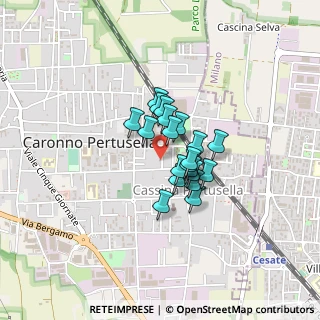 Mappa Via Alessandro Volta, 21042 Caronno Pertusella VA, Italia (0.249)