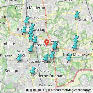 Mappa Via Vittorio Emanuele Orlando, 20814 Varedo MB, Italia (2.06412)