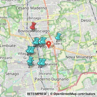 Mappa Via Vittorio Emanuele Orlando, 20814 Varedo MB, Italia (1.59143)