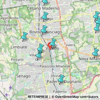 Mappa Piazzale Stazione, 20814 Varedo MB, Italia (2.72917)