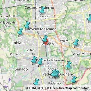Mappa Piazzale Stazione, 20814 Varedo MB, Italia (2.93786)