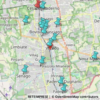 Mappa Piazzale Stazione, 20814 Varedo MB, Italia (2.53063)