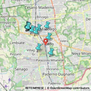 Mappa Piazzale Stazione, 20814 Varedo MB, Italia (1.69462)
